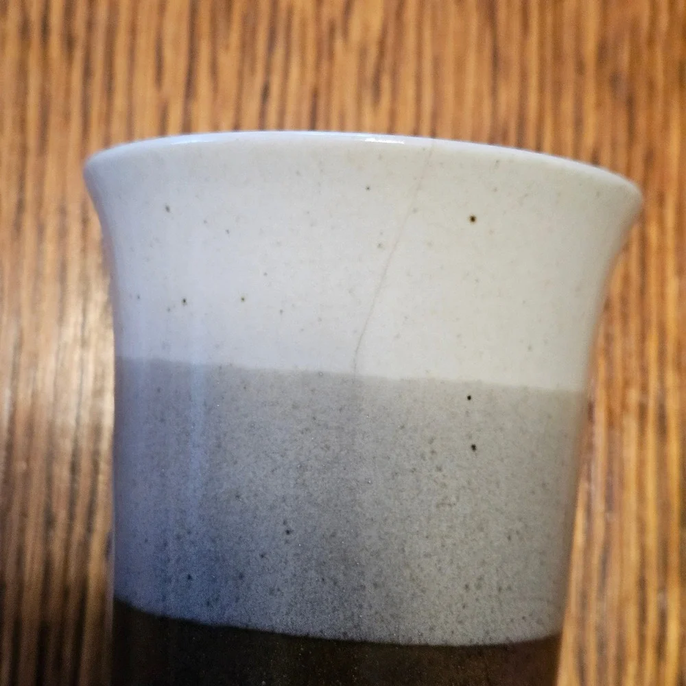 Vintage Country‎ Goose Stoneware Cup Ceramic Speckled Cup Brown Grey